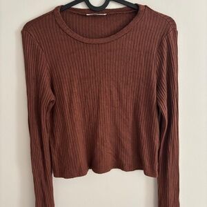 Reformation Jackie Knit Top (Brown/Rust color) - Sz Small